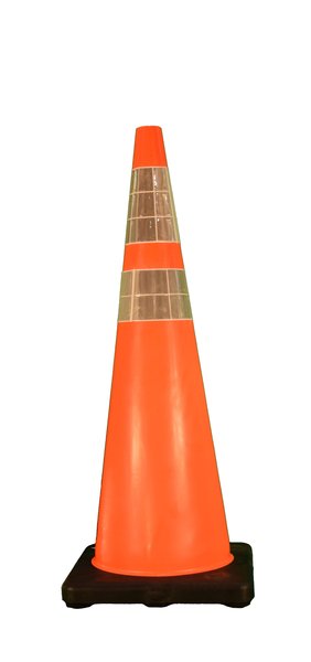Cortina 03-500-06 DW Traffic Cone, 36" Оранжевый 10# с воротниками 6"/4" и черным основанием