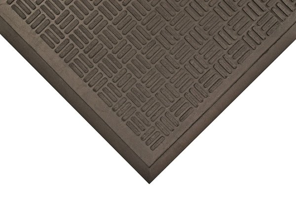 NoTrax 340S0035BL Резиновый грязезащитный коврик для входа Soil Guard, 340 3X5 Black