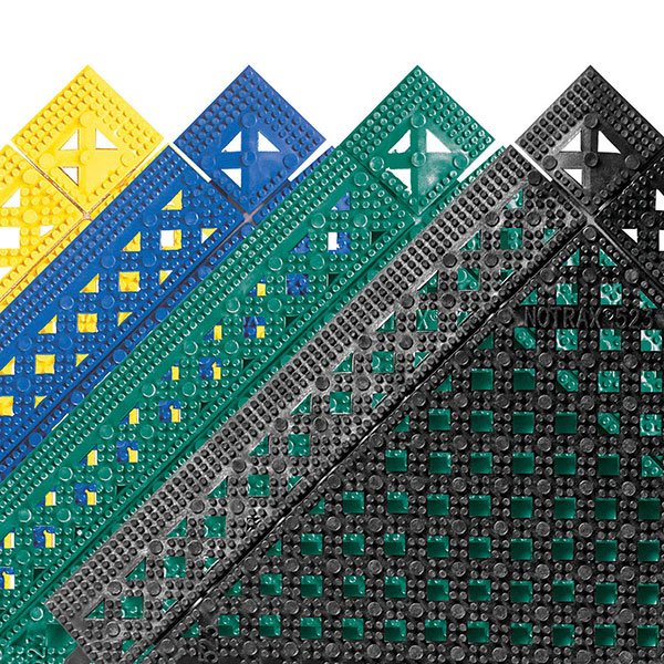 NoTrax 523K0022BU Угловой модуль Lok-Tyle 2"x2" синий, литье под давлением, серия 523