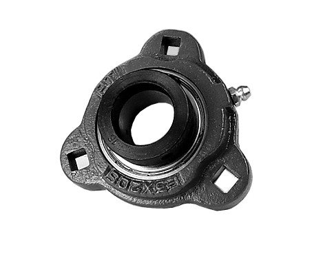 Подшипник фланцевый чугунный PTI F3X207-23S DUCTILE 3-БОЛТОВОЙ - 1-7/1 F3X 200 SILVER SERIES - НОРМАЛЬНАЯ НАГРУЗКА