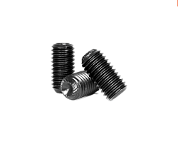 #4-40 x 1/2" Винт установочный с головкой под шестигранник, с накатанной чашеобразной опорой, крупная резьба, из легированной стали, покрытие черный оксидMRO Supply#4-40 x 1/2" Винт установочный с головкой под шестигранник, с накатанной чашеобразной опоройПривод под шестигранный ключ, крупная резьба, легированная сталь, покрытие черный оксид