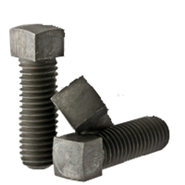 Винт установочный с квадратной головкой и коническим концом 3/4"-10 x 3 1/2", крупная резьба, цементированная сталь, без покрытия