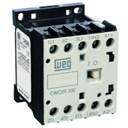 Мини-контактор WEG CWC07-10-30L03 на 7 А, 1НО, 24 В пост. тока (LC)