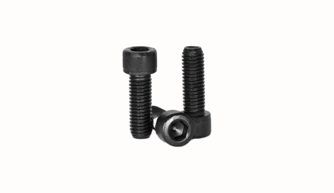 #10-24 x 1/2" Винт с цилиндрической головкой под шестигранник, крупная резьба, полная резьба, легированная сталь, черное оксидное покрытие MRO Supply