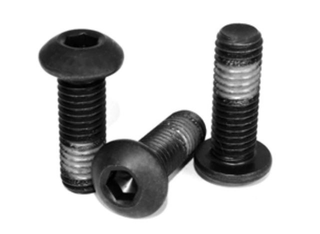 Винт с потайной головкой 5/8"-11 x 2", крупная резьба, полная резьба, легированная сталь, черное оксидное покрытие MROSupply