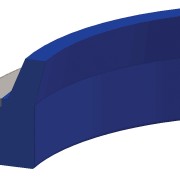Dichtomatik AM44-212X237X12 67123078 Грязесъёмник металлический D-Style из полиуретана 92 Duro, метрический