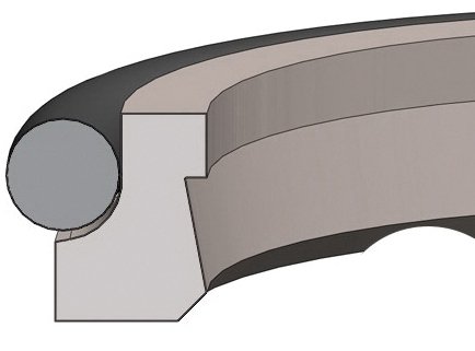 Dichtomatik AD60-180X188.8X6 67174035 двойной скребок с армированием бронзой 40%, уплотнение из ПТФЭ/НБР 70 O-Ring