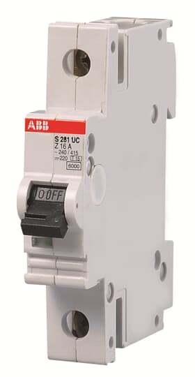 Автоматический выключатель ABB S281W-K13 | 13 А, 1-полюсный, 6 кА