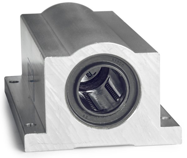 Подшипник линейный Thomson Linear TWN12, шарнирный шариковый, опорный блок, Super, 0.75 дюйма, закрытый, сдвоенный, самоцентрирующийся; для использования с валом диаметром 0.75 дюйма класса L в консольных приложениях