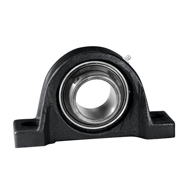 Подшипниковый узел Link-Belt (Rexnord) P3U247N 10411996 2 15/16" Шарикоподшипник опорный, стандартной нагрузки, чугунный корпус с 2 болтами, фиксация установочными винтами, одинарное контактное уплотнение с губкой