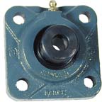 Подшипник Dodge 131343 F4B-SXR-200L, диаметр отверстия 2 дюйма, корпус: 4-болтовой фланец, фиксация: эксцентриковый буртик. Подшипник шариковый с 4-болтовым фланцем, отверстие 2 дюйма, с эксцентриковой фиксацией, для общего применения