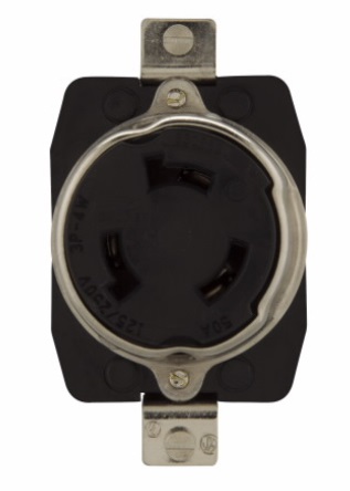 Cooper Eaton 63CR69 Розетка CR 50A 125/250V 3P4W H/L Черный