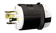 Вилка Hubbell Wiring HBL2711 LKG 30A 125/250 В L14-30P чёрный/белый