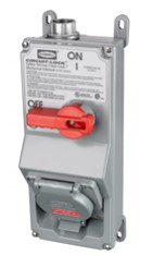 Hubbell Wiring HBLMITL Механический блокировочный переключатель с блокировкой и заземлением