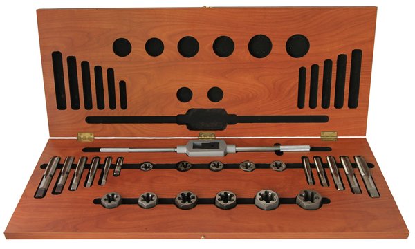 Набор метчиков и плашек DRILLCO 2000H25 23 PCHSS-TAP & HEX DIE SET