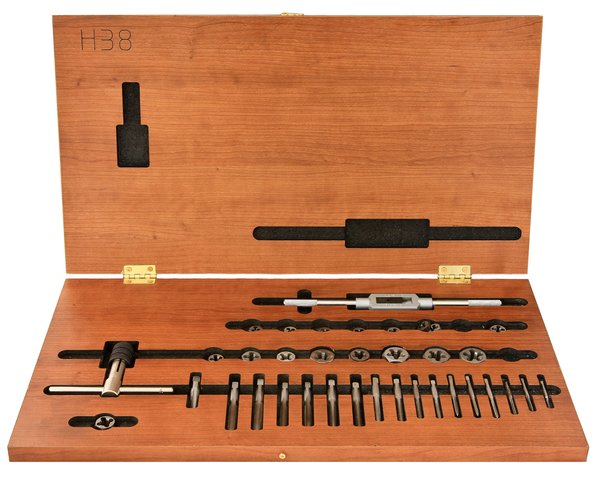 Набор метчиков и плашек DRILLCO 2000H38 36 PCHSS-TAP & HEX DIE SET
