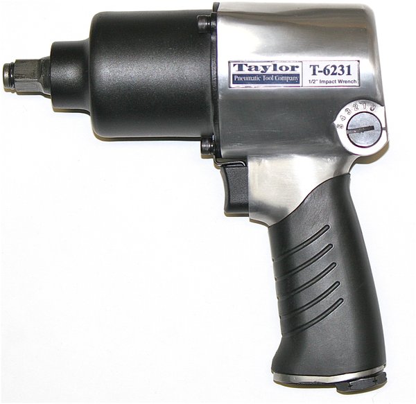 Пневматический ударный гайковерт Taylor Pneumatic T-6231 1/2" Heavy Duty с максимальным крутящим моментом 650 lb-ft
