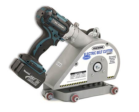 Flexco 30018 Промышленный нож для резки ремней, аккумуляторный электрический резак, полный комплект