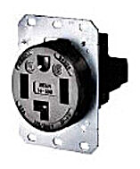 Розетка Hubbell Wiring HBL9460A 3P4W 60A 125/260V 14-60R